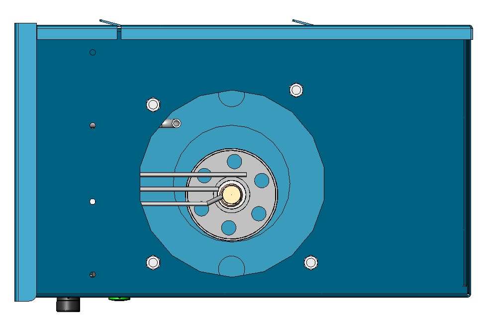 Obr. 4.8 Umístění elektrod Snímací elektroda Zapalovací elektroda UPOZORNĚNÍ: aby fungovalo zařízení správně, musí být řídící automatika NORDGAS použita jen s odporem zapalovací elektrody 1 kω. 4.2.