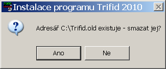 TRIFID STANDARD - Instalace a nastavení Uvolnit konvenční paměť. Nechat zavést ovladače češtiny. S programem NASTAVENÍ se pracuje obdobně jako s instalačním programem. 2.9.