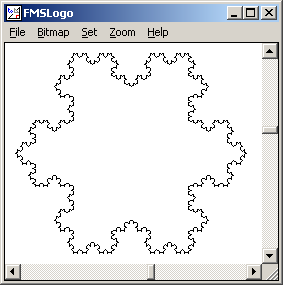 LEFT 60 SNOWFLAKE.SIDE :LENGTH RIGHT 120 SNOWFLAKE.SIDE :LENGTH LEFT 60 SNOWFLAKE.SIDE :LENGTH END / 3 :DEPTH - 1 / 3 :DEPTH - 1 / 3 :DEPTH - 1 TO SNOWFLAKE :LENGTH :DEPTH REPEAT 3 [ SNOWFLAKE.