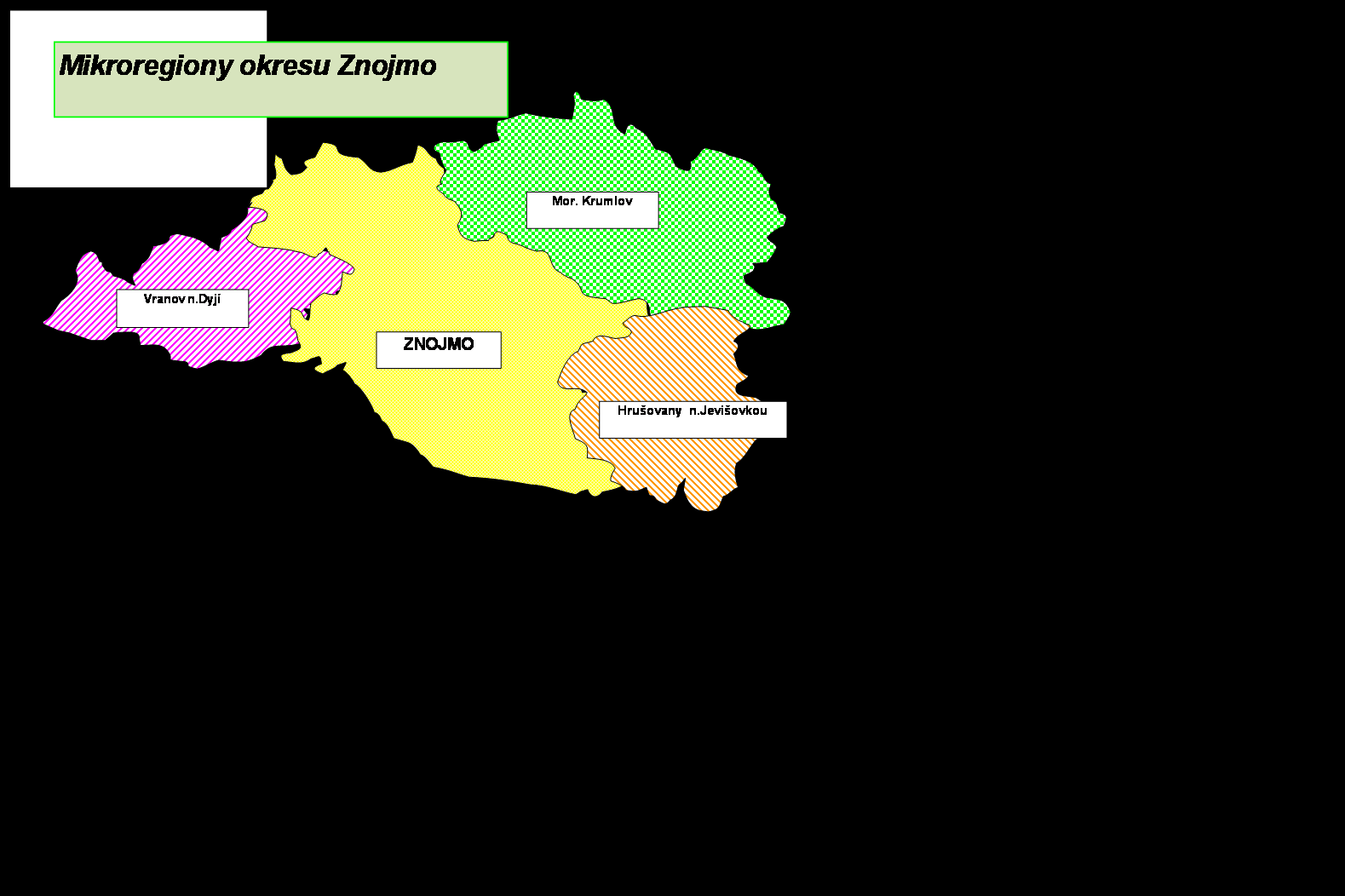 3.6 Situace na trhu práce v roce 2009 v mikroregionech Okres Znojmo se z hlediska sledování trhu práce dělí na čtyři mikroregiony: Znojemsko, Moravsko-Krumlovsko, Hrušovansko a Vranovsko.