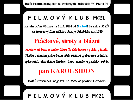 2014 Filmový klub promítání