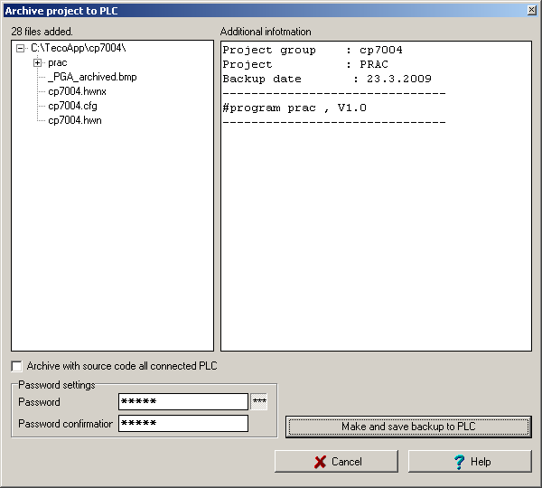 TECOMAT TC700 Programmable logic controllers Monitoring of data provided by peripheral module By pressing the button I/O Setting a panel with data structure provided by the specified module is