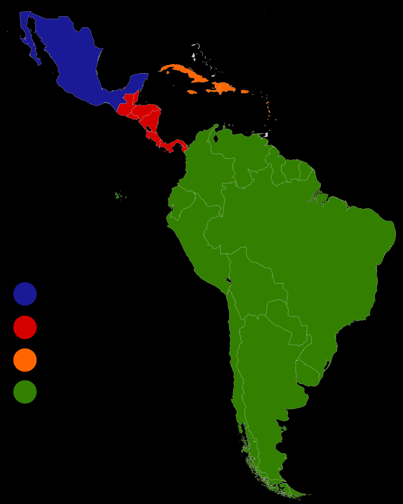 Latinská Amerika V Latinské Americe jsou na vzestupu nové ekonomiky Proto v roce 2014 CzechTrade posílil své zastoupení v regionu Severní Amerika Střední Amerika Karibik Jižní Amerika 5 KOLUMBIE: