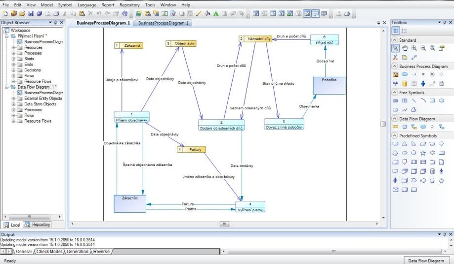 DOSTUPNÉ VARIANTY PROGRAMU Data Architekt plnohodnotný nástroj pro modelování databázových systémů Developer varianta pro objektové modelování Studio kombinuje funkcionalitu dvou výše uvedených a