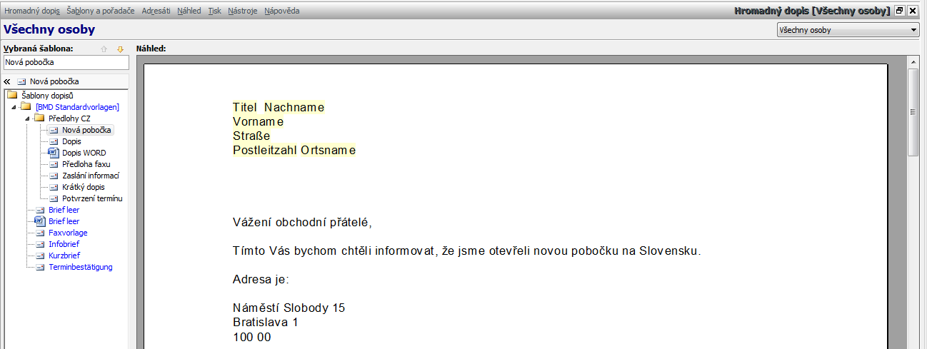 Hromadný dopis jednoduchý a efektivní způsob komunikace Ing. Jiří Cenek, KIT s.r.o. (cenek@kit.