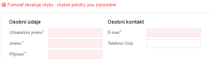 236. Obrázek Vytvoření nového uživatele 3. 4. Vepište informace o novém uživateli. Políčka označená červenou hvězdičkou jsou povinná, bez jejich vyplnění nový účet neuložíte. Klikněte na Uložit.