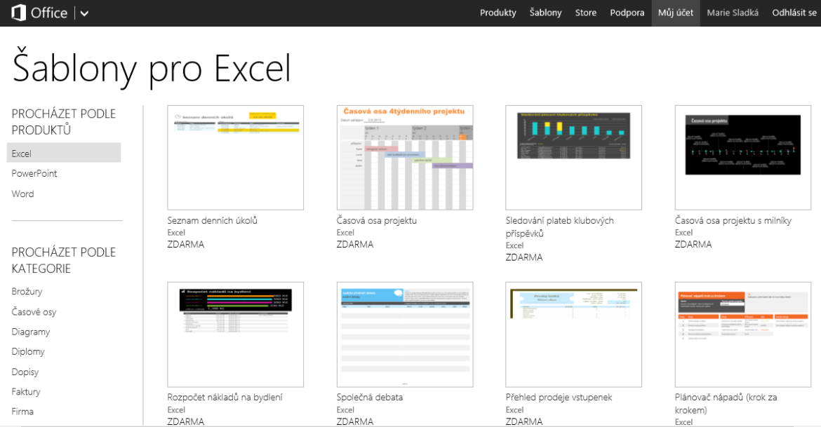 7 Excel Online 39 Excel Online Nový dokument 7 Excel Online Excel je tabulkovým kalkulátorem. Umožňuje editovat tabulky, formátovat je, vizualizovat data prostřednictvím grafů.