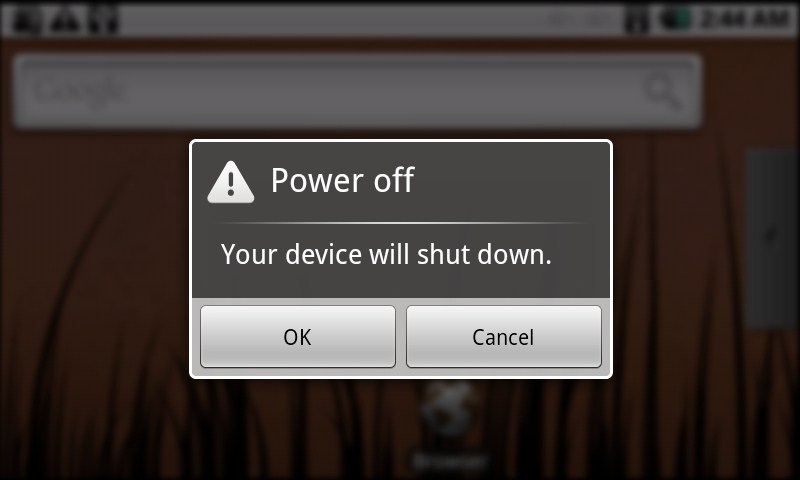 v režimu spánku. Dalším krátkým stiskem tlačítka Power se zapne displej a zařízení je v normálním režimu.