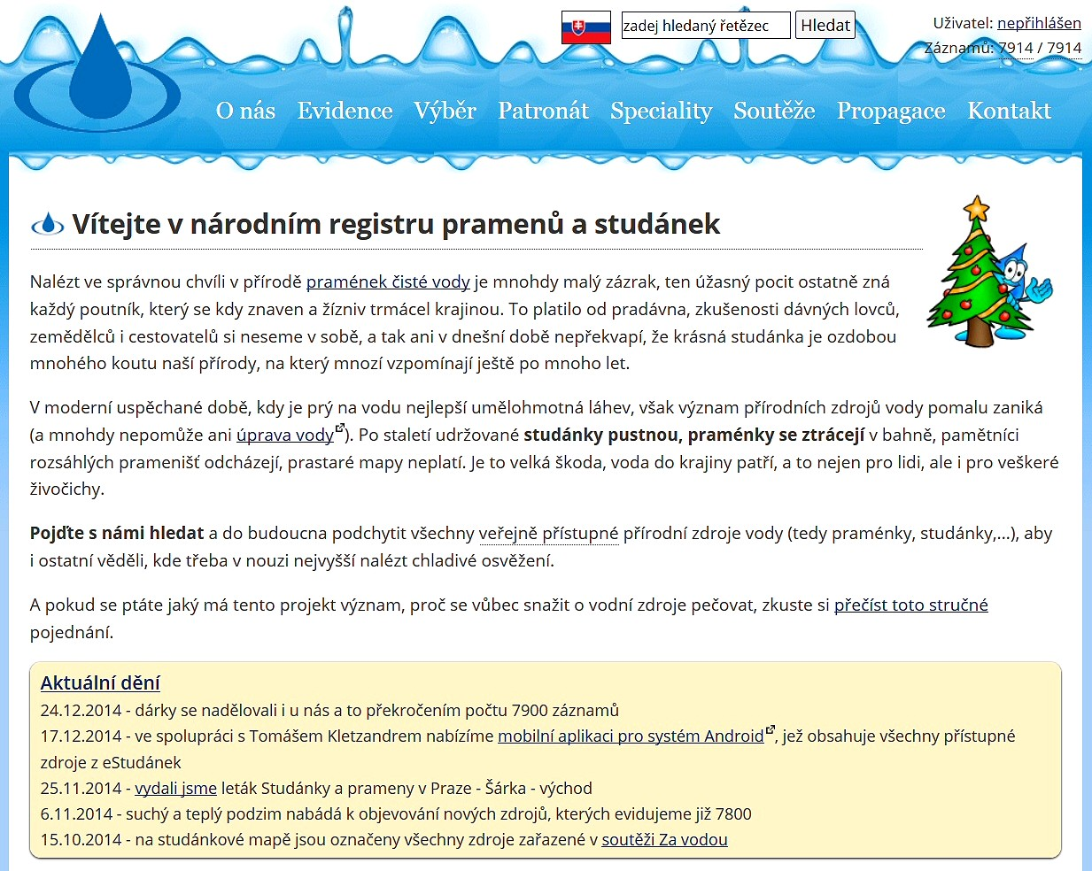 Národní registr pramenů a studánek www.estudanky.