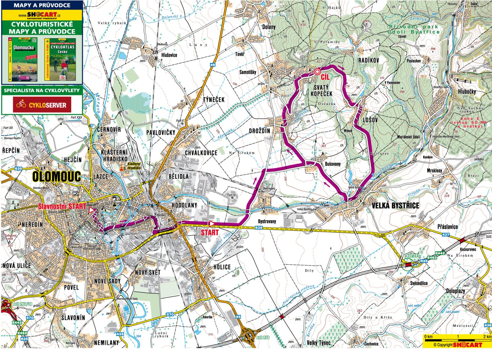 Juniorky 75 km (nájezd na okruh + 6 okruhů) Trasa závodu: slavnostní start Olomouc Horní náměstí, Dolní náměstí, ul. Kateřinská, ul. Aksamitova, třída Svobody, třída 17.