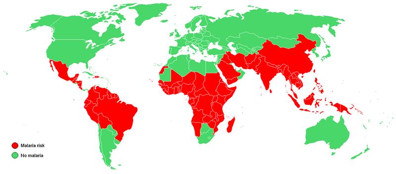 GEOGRAFICKÉ ROZŠÍŘENÍ MALÁRIE