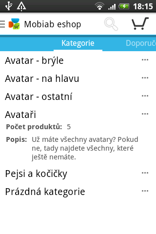 60 A.2 Screenshoty mobilní aplikace