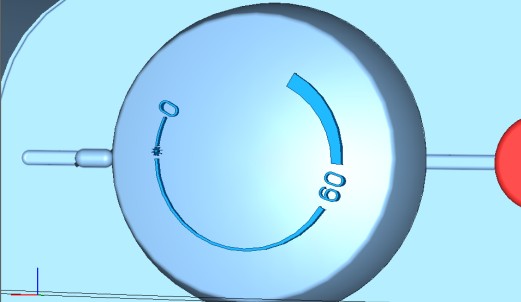 Požadovaný symbol se nastaví proti pevnému bodu na ovládacím panelu (Obrázek 10). spodní hranice tep.