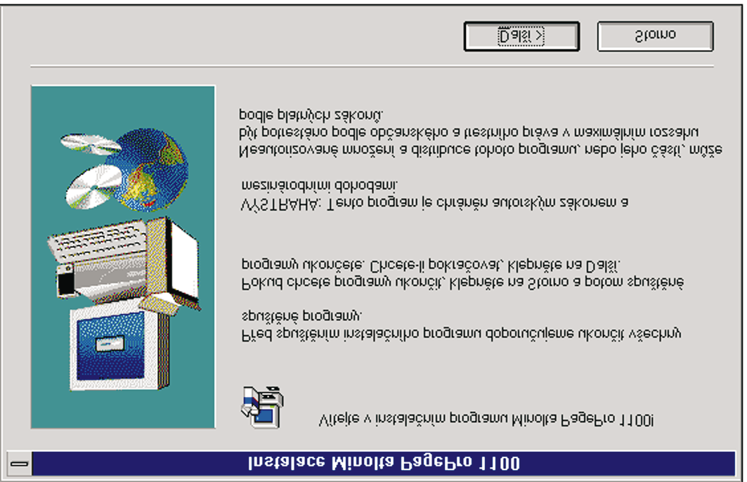 4. Ovladač tiskárny Instalace ovladače tiskárny ve Windows 3.