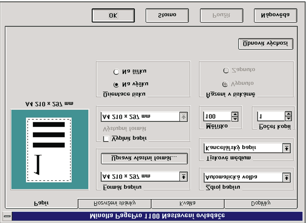 4. Ovladač tiskárny Windows 3.1 1. Ve Správci programů (Program Manager) klikněte dvakrát ve skupinovém okně Hlavní skupina (Main) na ikoně Ovládací panel (Control Panel). 2.