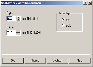 Nastavení ovladače tiskárny 4 papíru "A4 +" a jako zdroj papíru zadejte "1. zásobník" nebo "Ruční podavač". Chcete-li tisknout, vložte papír formátu A3 do zásobníku ("1.