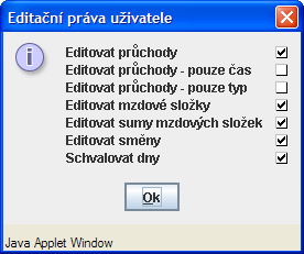 Ctrl+P Ctrl+N Ctrl+Q 4. Editace docházky - přejít na předchozí osobu výběru - přejít na následující osobu výběru - uzavření okna editoru 4.3.