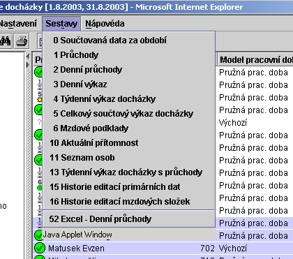 7. Sestavy 7. Sestavy 7.1. Sestavy Sestavy jsou určeny pro výstup dat. Je možno je tisknout i archivovat v elektronické podobě.