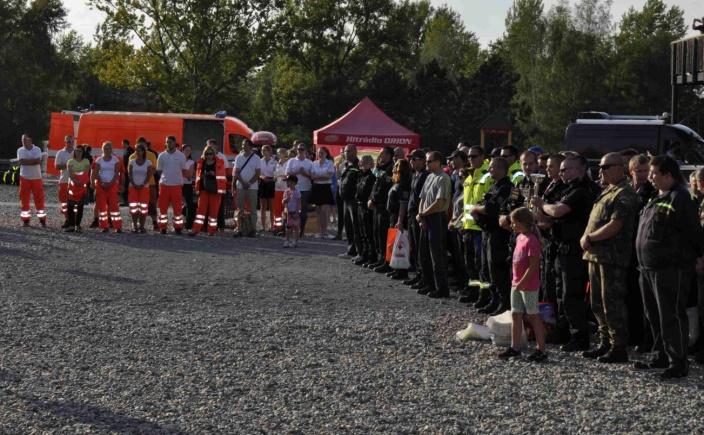 Průběh akce Dne 7.9 2014 proběhl na Slezskoostravském hradě již 7. ročník soutěže nezdravotnických složek Integrovaného záchranného systému Hrad žije první pomocí.