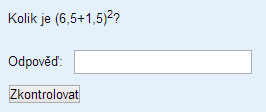 Základní moduly činností v Moodle 8 Test Obr. 8.13 Jednoduchá vypočítávaná úloha Proměnné se v textu úlohy i ve vzorci (formula) označí tak, že se jejich název obalí složenými závorkami (např.