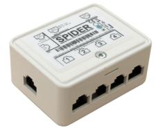 Poseidon Spider Konvertor pro připojení čtyř čidel 1Wire bus (1-Wire) na sběrnici Industrial Bus (RS-485). Kaţdý 1Wire bus sensor se připojuje samostatným konektorem do větší vzdálenosti (aţ 1.