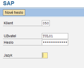 Přihlášení do systému SAP 1. Saplogon 2.