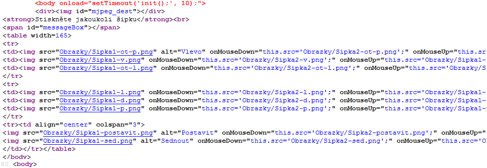 8.2.1 Ukázka HTML kódu (Obr. 8.