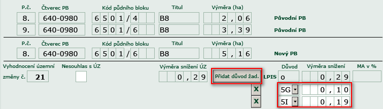 g) pozbytí užívání pozemku v evidenci půdy, nejvýše však do 15 % celkové výměry zemědělské půdy zařazené do daného opatření v případě zařazení žadatele do roku 2011 včetně, nebo 10 % celkové výměry