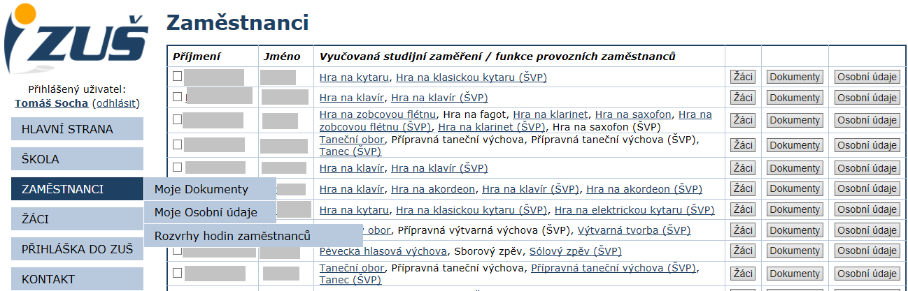 4.3 Zaměstnanci 4.3.1 Uživatelská práva K žákům, osobním údajům a dokumentům ostatních zaměstnanců mohou nahlížet pouze vedoucí pracovníci a administrátoři školy.