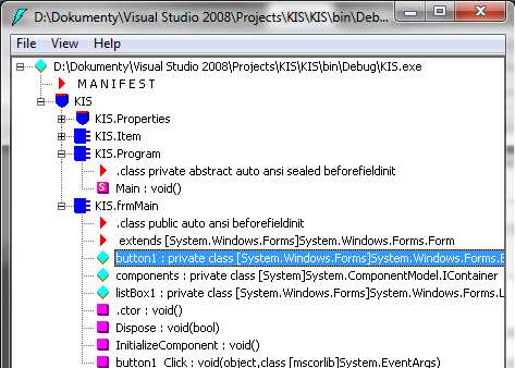 Technologie Pozn. Poznámka S.NET Framework jsou dodávány dva nástroje pro kompilaci a dekompilaci sestavení do IL. Jmenují se ilasm.exe (v základním balíku) a ildasm.exe (ve Windows SDK).