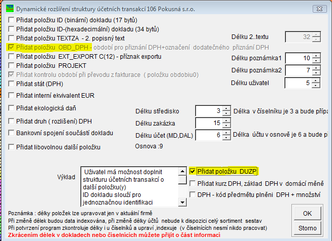 Změny od 1. 4. 2011 v SW 6K modul účetnictví Popis k verzi 11.04.2 1. Datum přijetí dokladu ( 73) týká se tuzemských přijatých plnění - ř. 40, 41.