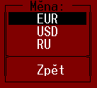 TRIFID 2014 PROFI 16. Cizí měny Povolení cizích měn Kursovní lístek Na rozdíl od varianty STANDARD umožňuje varianta PROFI používání více cizích měn najednou.