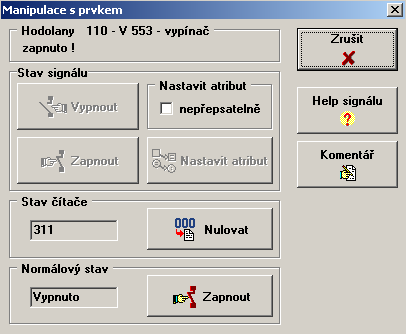 3.1 Živé obrázky V živých obrázcích mohou být zobrazeny signály, měření, čítače, značky, dopočtené měření, typové dopočty a změnové signály. Mohou být uspořádány libovolně podle představ uživatele.