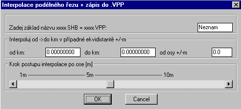 _3DLINE síť trojúhelníků gener. programem DTM+. Musí se zadat název souboru DTM, který si funkce sama vyhledá. Funkce čte soubor nazevdtm.ac3 a trojúhelníky resp.