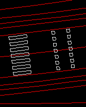 Roadcad7 trochu jiným, složitějším DCL panelem. Pokud tabule vyžaduje pouze jeden směr, je druhý i když je zadán ignorován. Dodatkové tabulky.