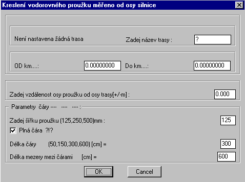 Roadcad7 Výslednou čáru (proužek), ukládá funkce do speciálních hladin, jejichž názvy se konstruují takto: Název vrstvy se skládá z třech textových částí oddělených podtržítkem.