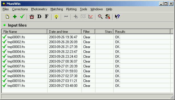 6 2. PROGRAM MUNIWIN 4. Stiskněte tlačítko Add. Chcete-li najednou zpracovat data z více adresářů, vložte stejným způsobem do projektu další soubory.