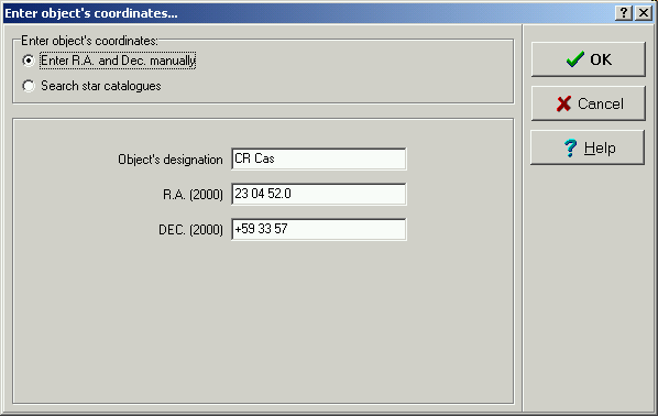 22 2. PROGRAM MUNIWIN Dialogové okno zavřete tlačítkem OK. Program vygeneruje tabulku měření a automaticky zobrazí okno s grafem světelné křivky (viz dále).