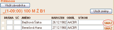 následovně: 3. Sekce přihlášení. Zde je možno provádět několik úkonů: a.