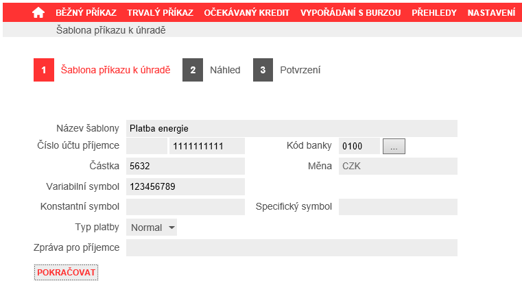 Obrázek 65 - Tisk přehledu 4.6.10 Šablony příkazů k úhradě Šablony příkazů k úhradě jsou určeny ke zjednodušení zadání opakujících se příkazů k úhradě.