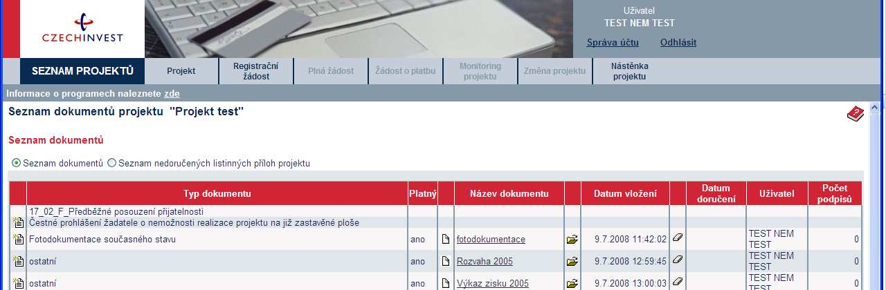 do maximální velikosti 2 MB. Pozn.: Elektronické přílohy lze zasílat také zkomprimované do formátu.zip.