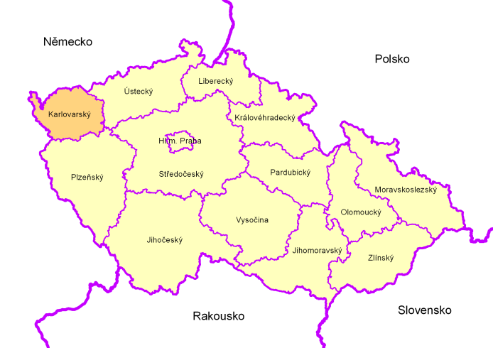 2. Základní údaje území Karlvarskéh kraje 2.1. Širší vztahy Karlvarský kraj vznikl na základě zákna č.129/2000 Sb., krajích.