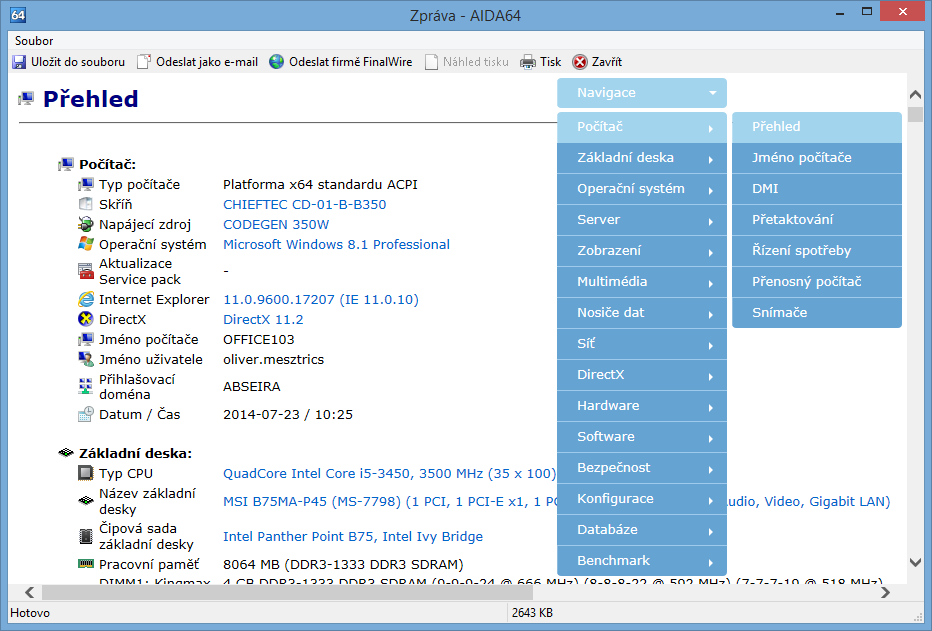 Nastavení Soubor stylu XML AIDA64 Business a Network Audit umožňují na XML soubory se zprávami použít XSLT transformace. Pokud zde určíme styl, software na něj uloží odkaz do XML zprávy (například: <?