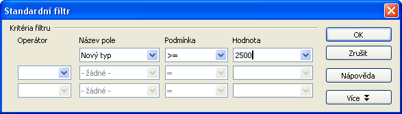 179 Nemějte obavy, že ostatní řádky tabulky zmizely doopravdy jsou jen opticky skryté.