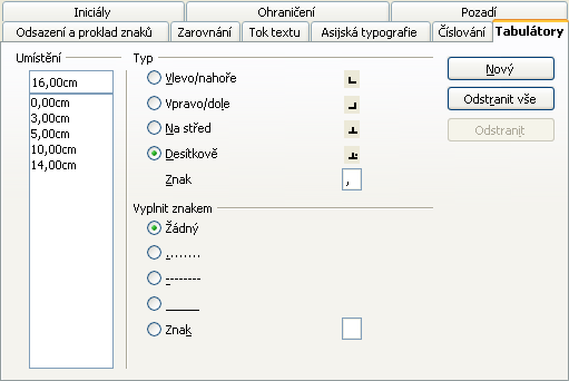 78 Až dosud se předpokládalo, že se znaky iniciál a styl jejich zobrazení (kromě velikosti) přeberou přímo z daného odstavce. I zde jsou možné jisté úpravy.