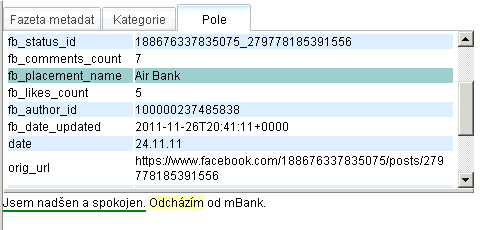 7. Výsledky řešení Obrázek 7.12: Příklad uživatele, který chce opustit mbank 7.