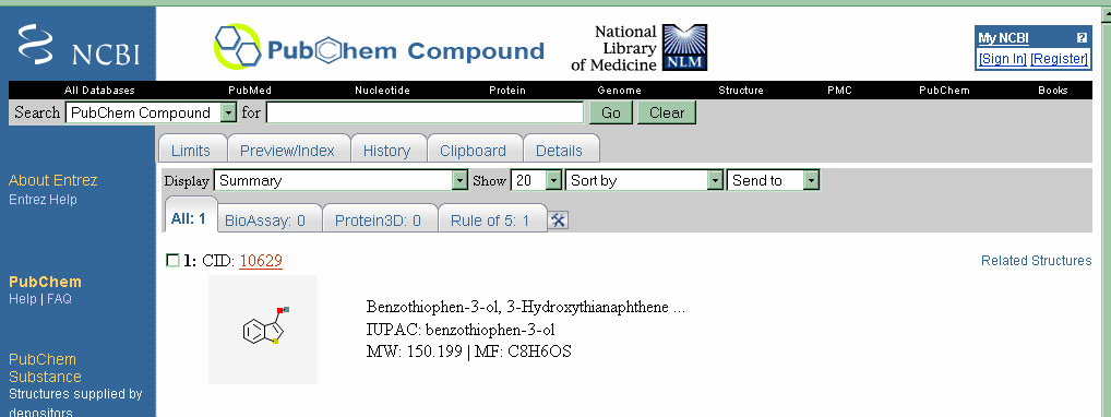 PUBCHEM 1. Znám registrační číslo CAS NE 2. Jednoznačný název NE 3.