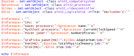 Obrázek 7 - Windows PowerShell ISE, Zdroj: vlastní Ve výchozím nastavení je rozložení okna tak jak je vidět na Obrázku 7. V horní části je samotné editační pole skriptu.