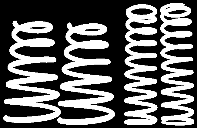 Vinuté (šroubovité) pruţiny jsou dnes nejčastěji pouţívanými pruţinami v osobních automobilech.