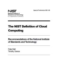 Cloud computing je model, který umožňuje všeobecně a pohodlně dostupný přístup po síti ke sdíleným kapacitám konfigurovatelných výpočetních zdrojů (jako sítím, serverům, datovým úložištím, aplikacím
